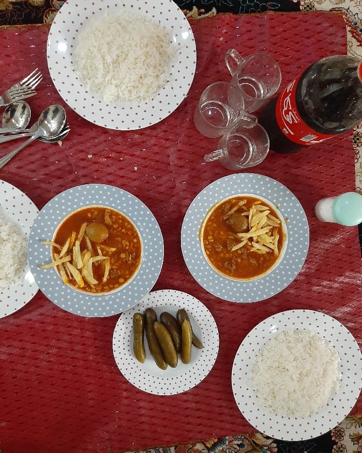 عکس قیمه (سفره ساده)