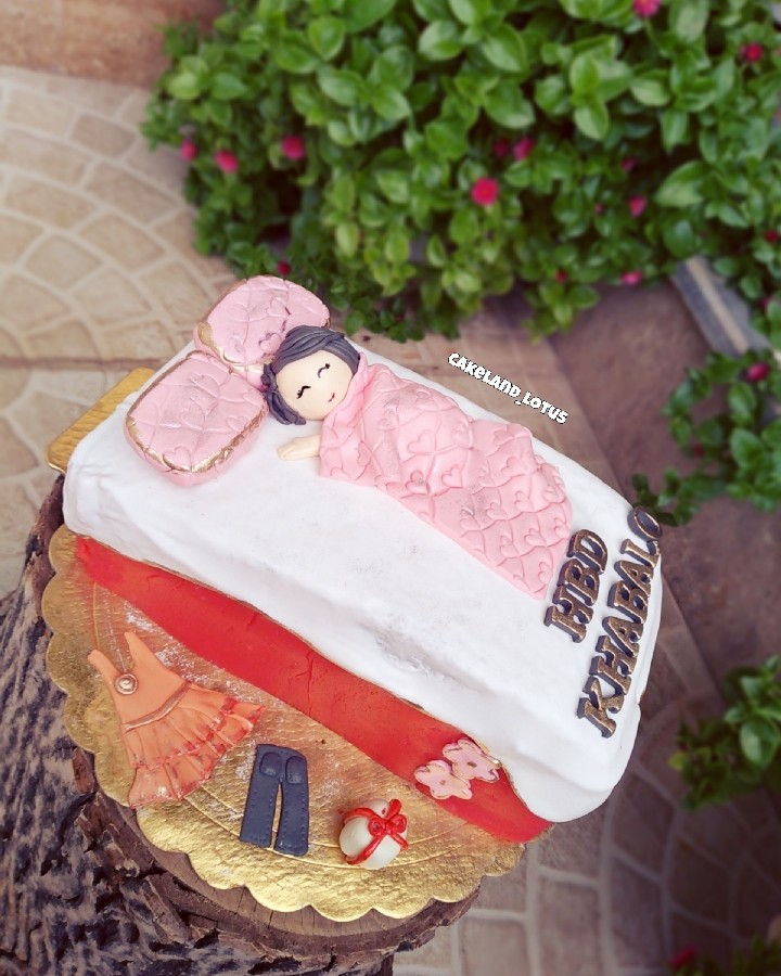 کیک دختر خوابالو