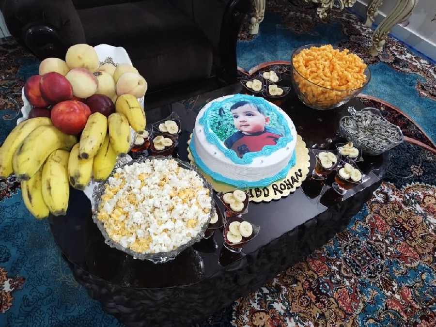 عکس میز تولد یک سالگی پسرم