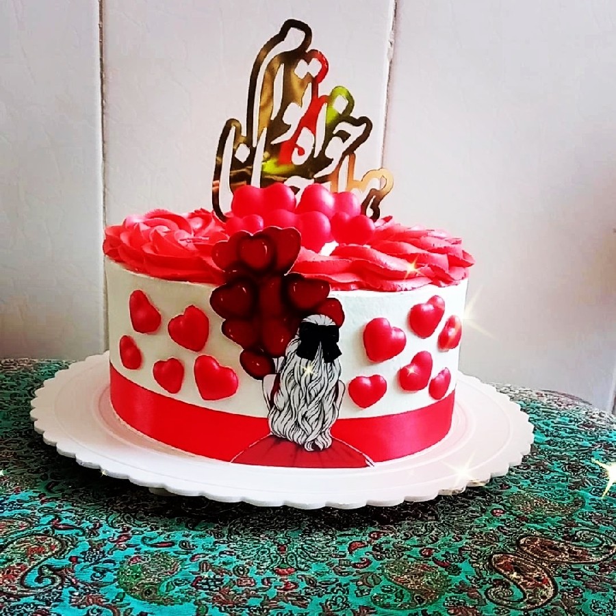 کیک تولد و ولنتاین 