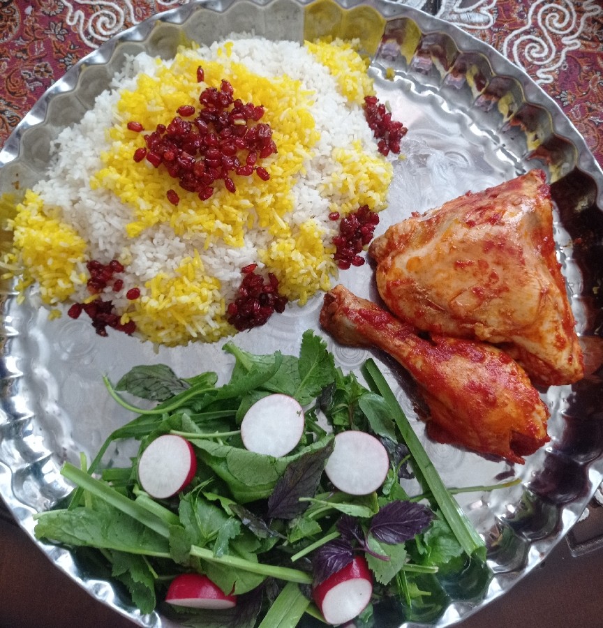 عکس زرشک پلو با مرغ