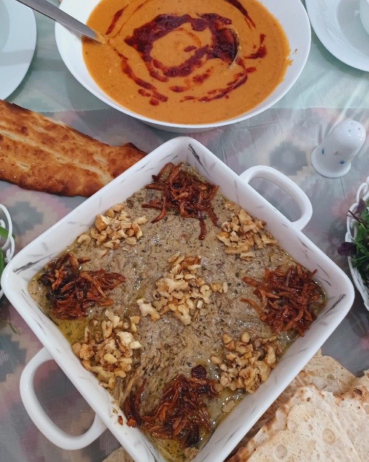 عکس نهارمون سوپ ترکیه  کشک بادمجون  اردح   عالی بود 