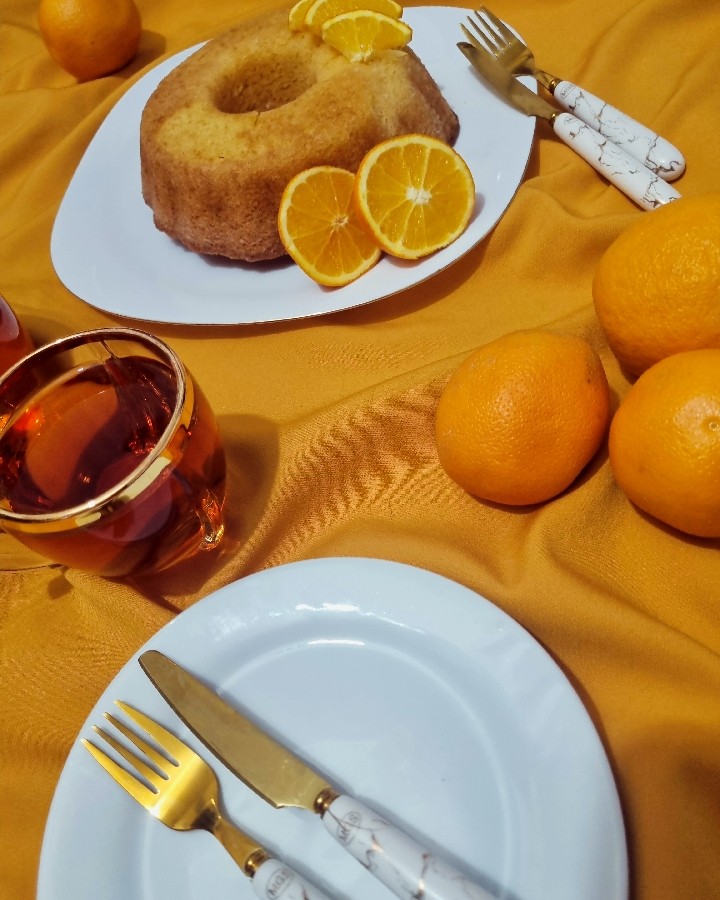 عکس کیک پرتغالی خوشمزه