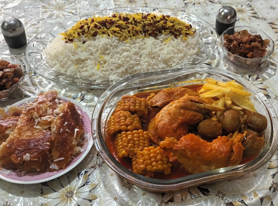 عکس زرشک پلو مرغ