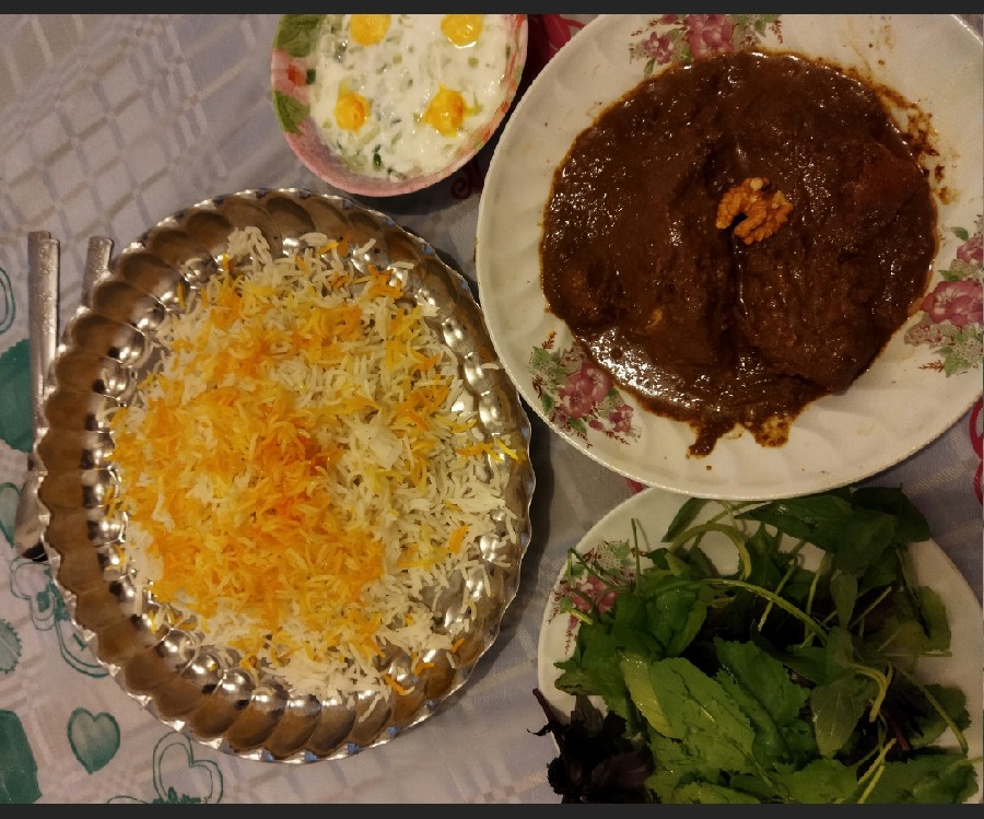 عکس فسنجون خودم پز ارسالی از مهربان