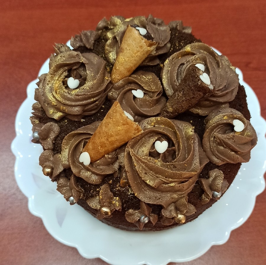 عکس #چالش کیک شکلاتی_استاد سراجی 