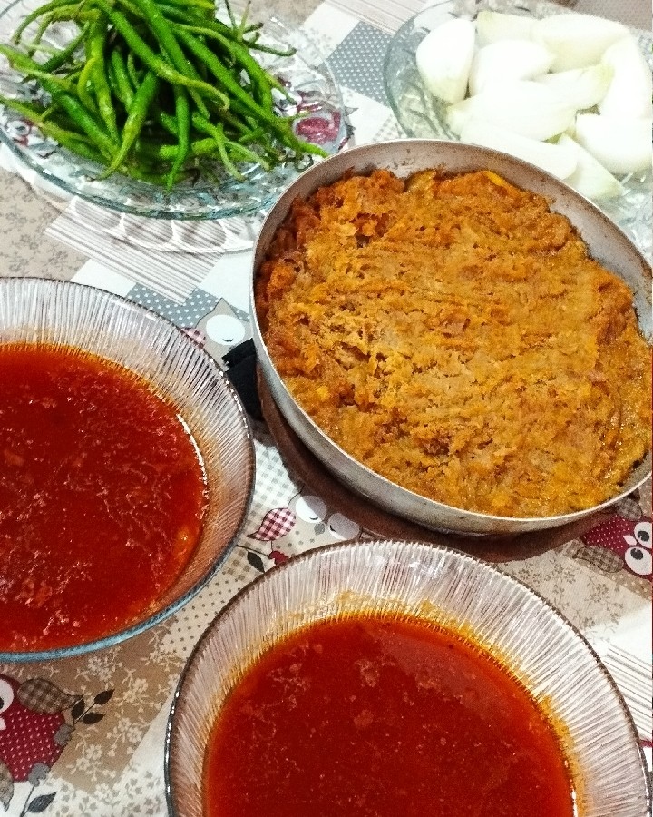 عکس ابگوشت،توی هوای بارونیه شمال❤️