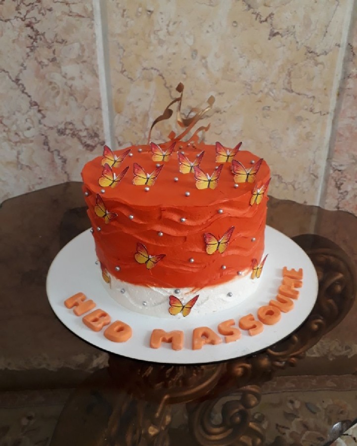 عکس کیک نارنجی