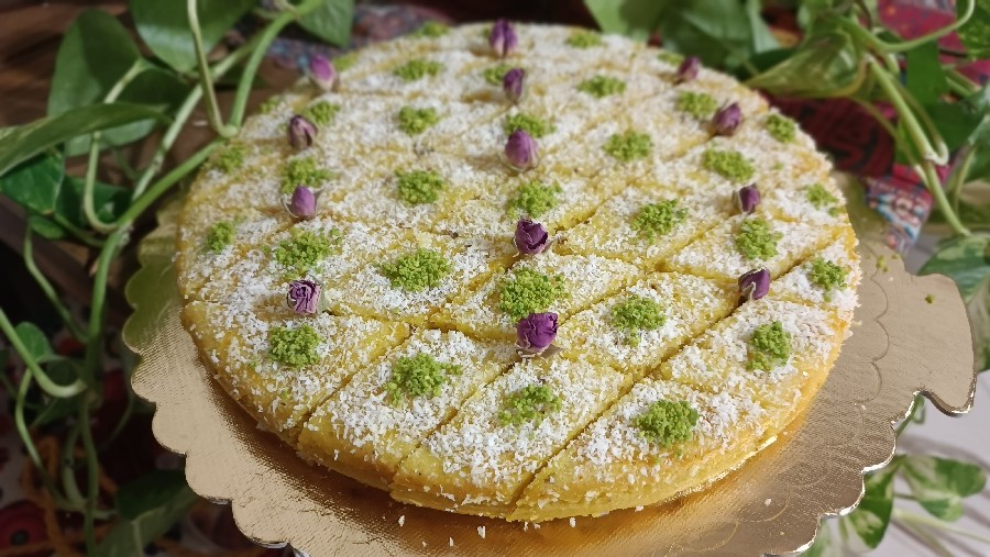 عکس کیک باقلوای شربتی