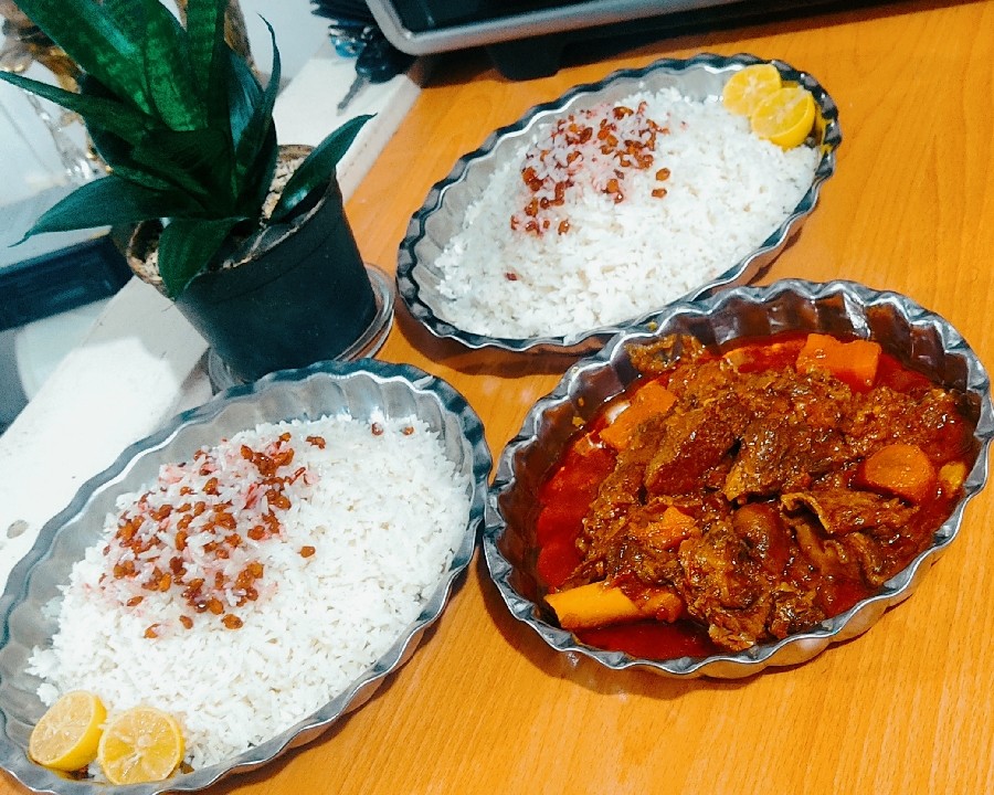 عکس خورشت ماهیچه رستورانی♥️