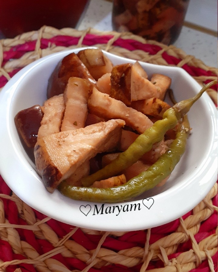 ترشی بادمجان ساده