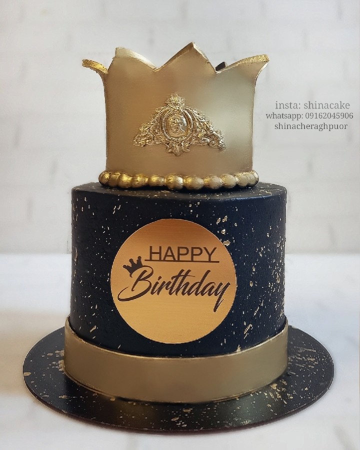 عکس کیک خامه ای
کیک تاج
کیک مشکی طلایی