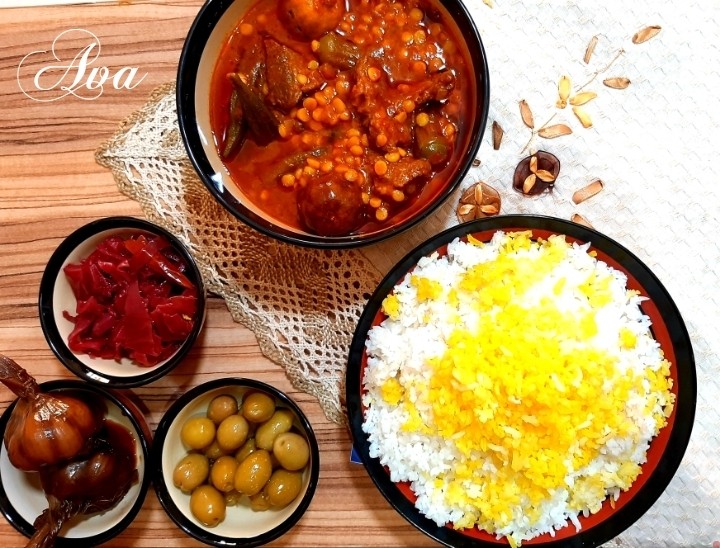 عکس خورش قیمه بامیه