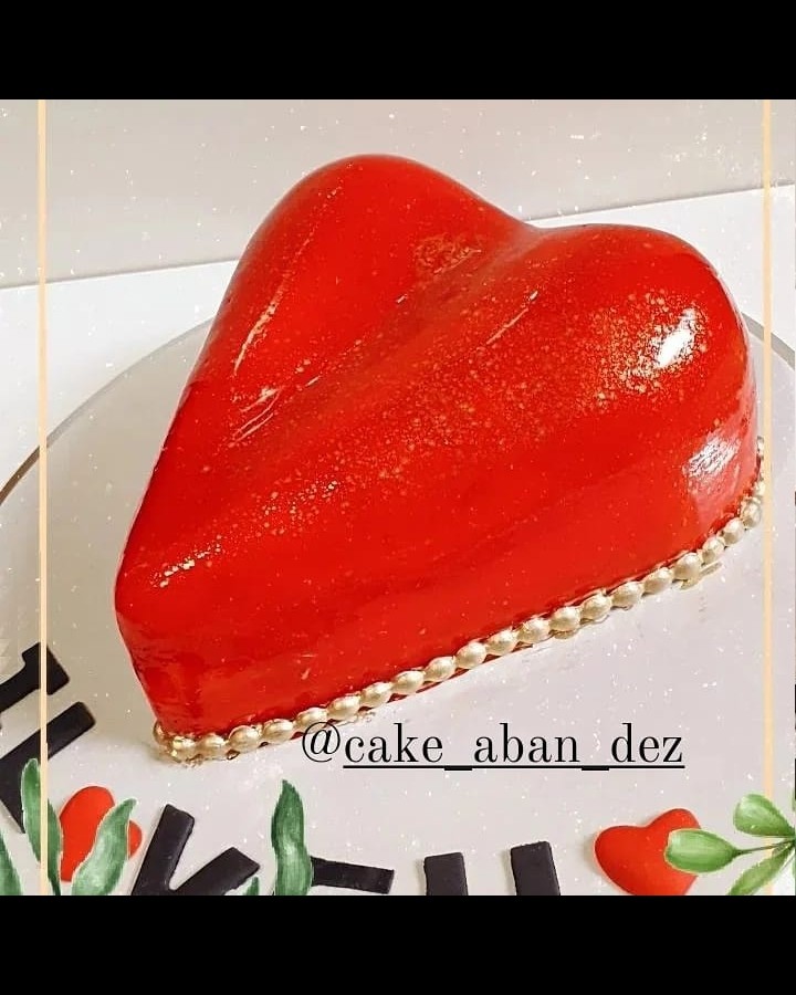 کیک قلب 