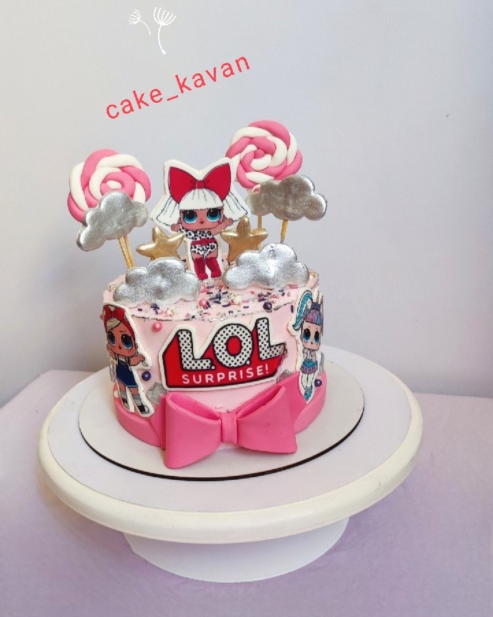 عکس کیک تولد دخترانه لولLoL