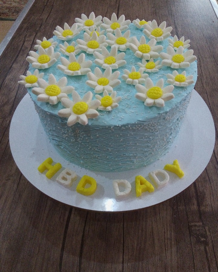 عکس کیک گل های بابونه