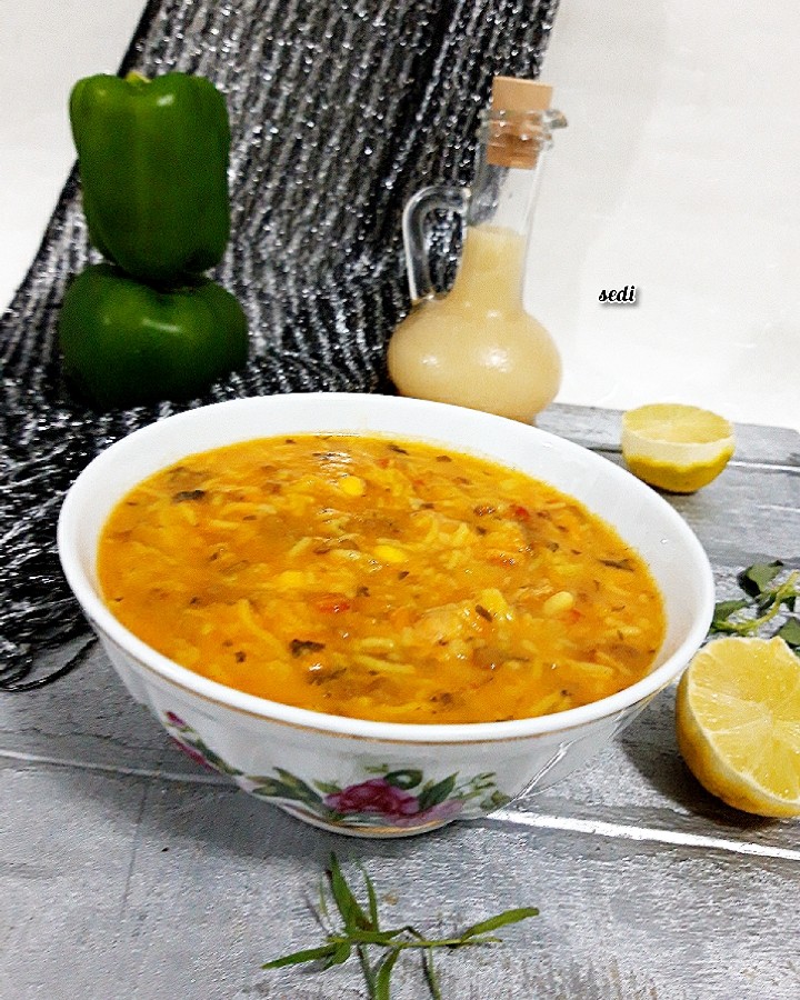 عکس سوپ سبزیجات با ورمیشل