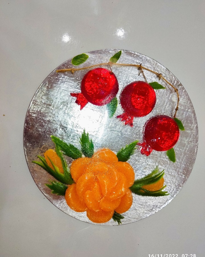ژله انار
میوه آرایی
