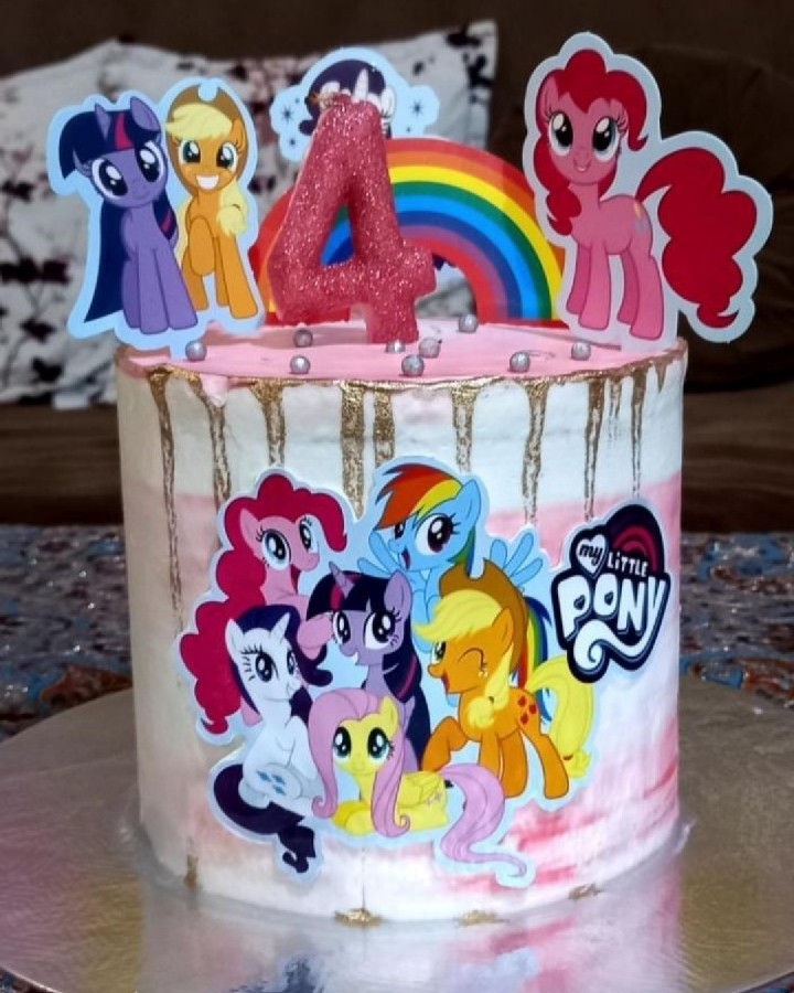 عکس کیک تولد ۴سالگی دخترم?
