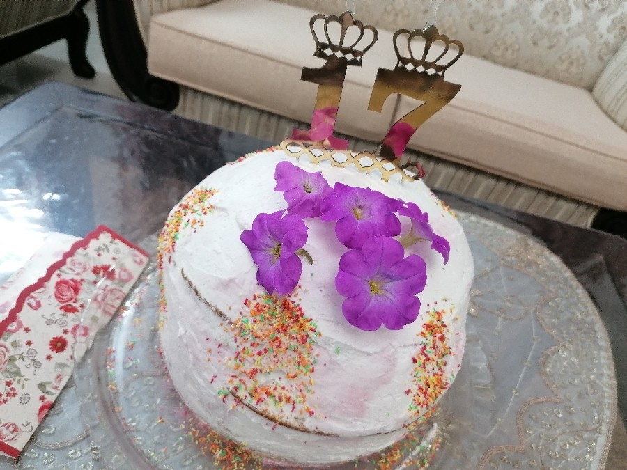 عکس کیک خامه ای