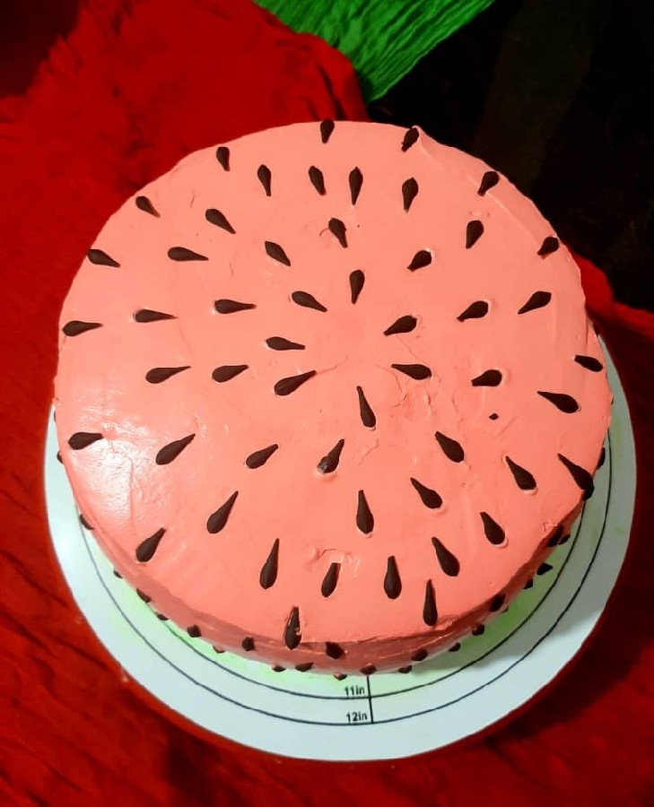 کیک‌  هندوانه شب  یلدا