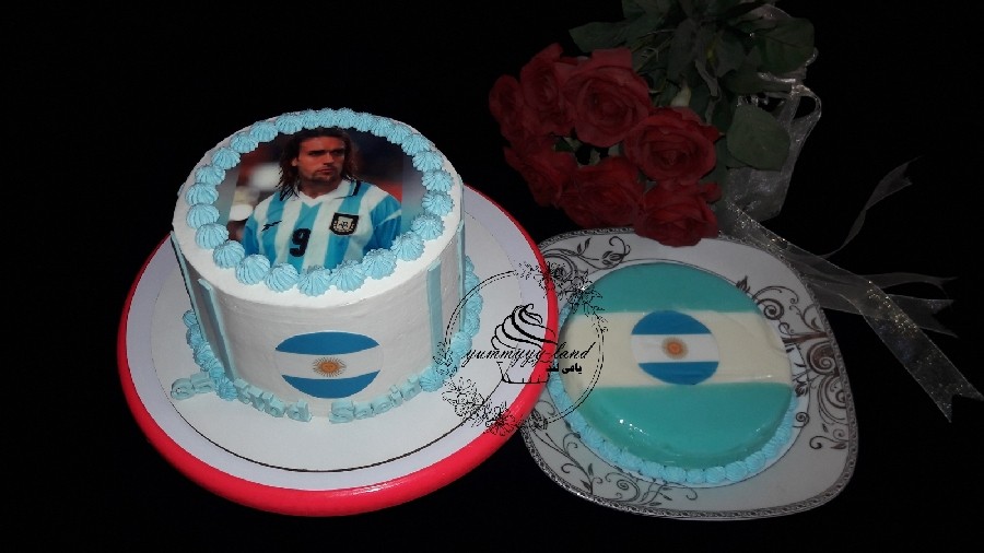 عکس #کیک_آرژانتین #کیک_تولد #کیک_فوتبالی
