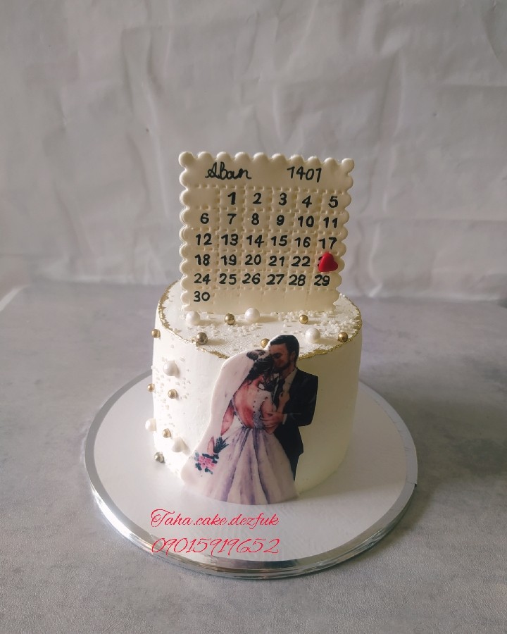 کیک یادبود عقد و عروسی 