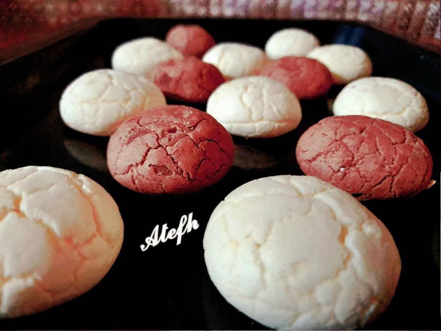 عکس کوکی نشاسته ذرت (شکلاتی و وانیلی)