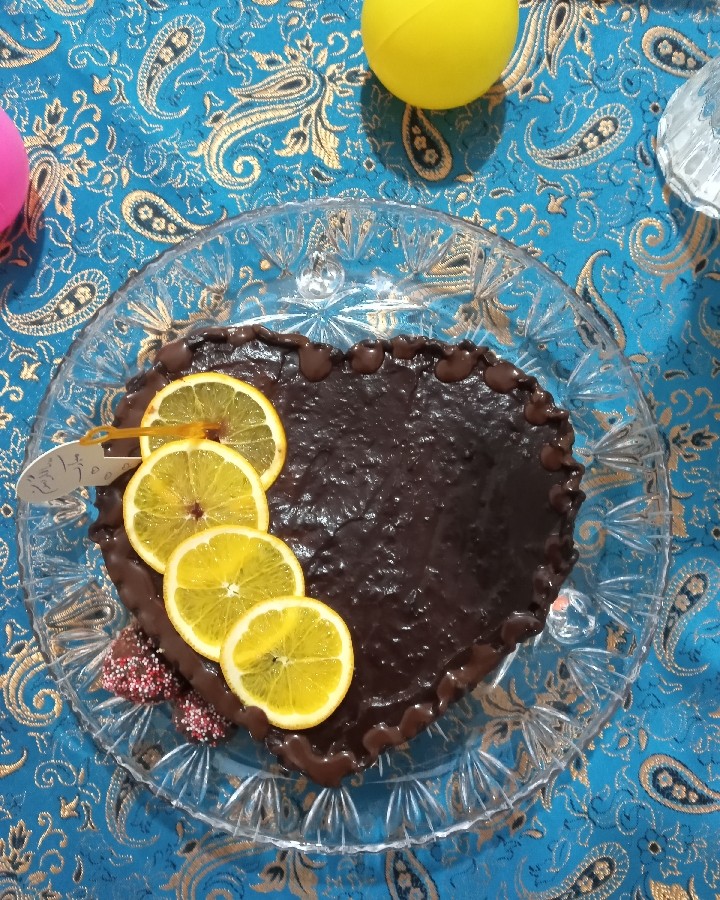 کیک پرتقالی با روکش شکلات 