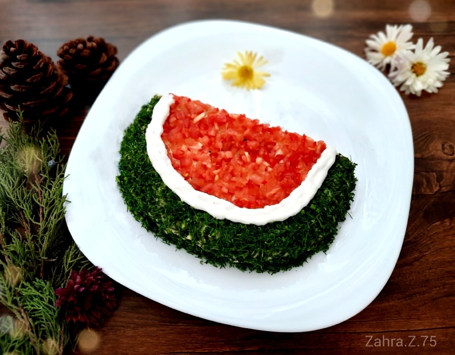عکس سالاد الویه یلدایی