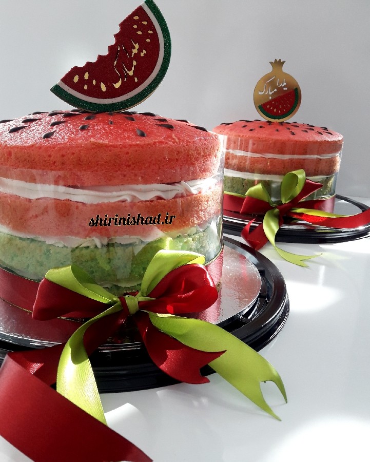 عکس کیک ویترینی باتم هندوانه