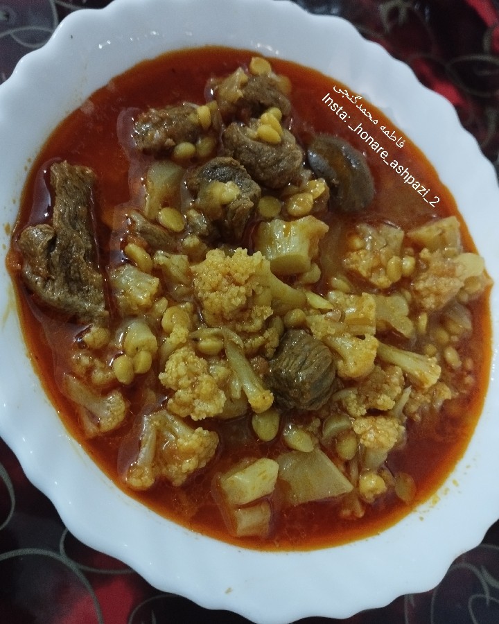 عکس خورشت گل کلم