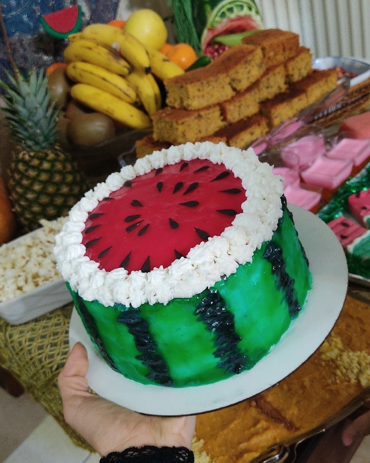 عکس کیک هندوانه 