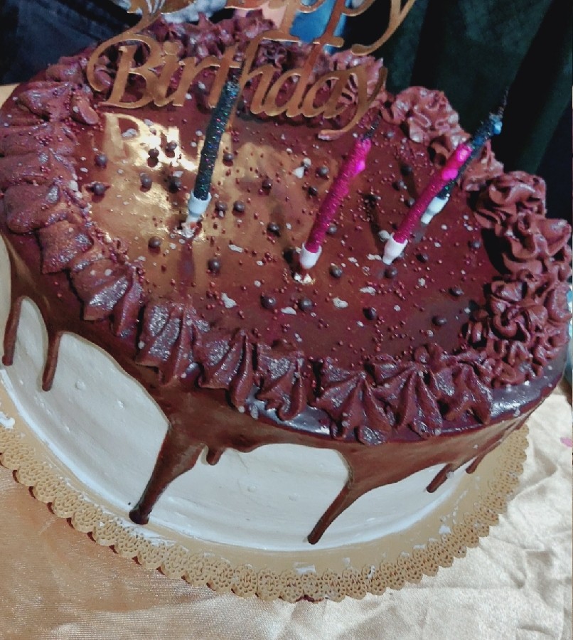 کیک تولد خواهرزاده عزیزم دست پخت بنده