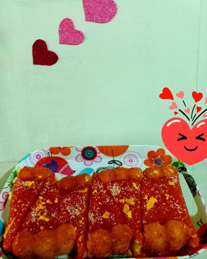 کیک پرتقالی با دستور مامان محمد و هانیه?