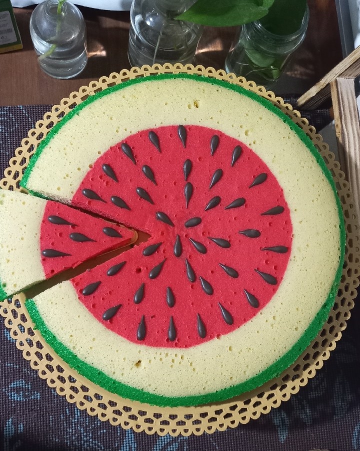 کیک هندوانه تابه ای