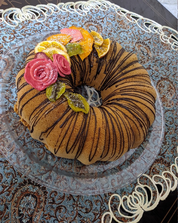 کیک هل و گلاب