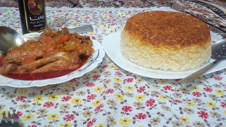 عکس چلوگوشت بوقلمون