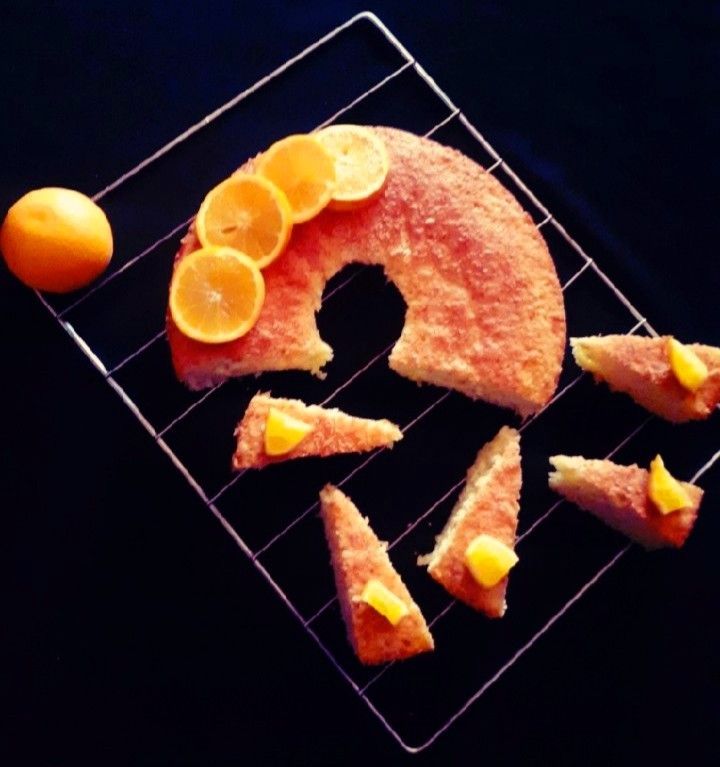 عکس کیک پرتقالی بسیارخوشمزه