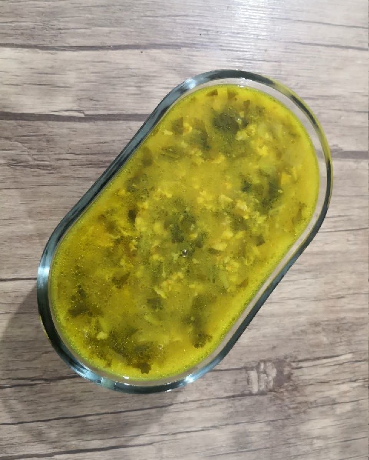 عکس سوپ بلدرچین با گندم و جعفری