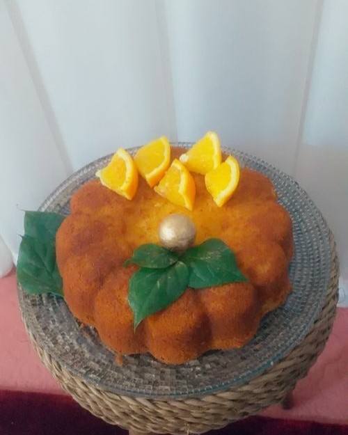 عکس کیک پرتقالی،با دستور کاربر عزیز ندا جون?