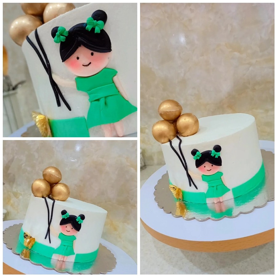 کیک تولد دخترانه 
سفارشی 