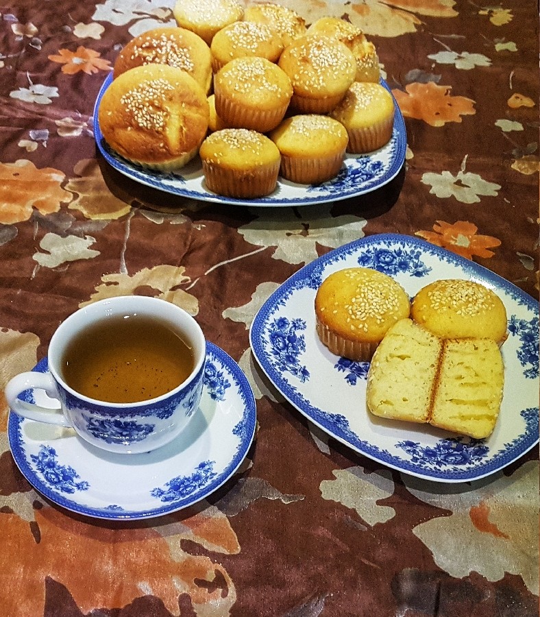 عکس کیک یزدی چای سبز