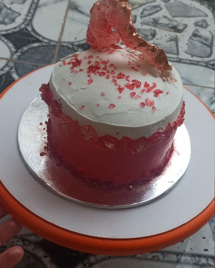 کیک تولد شوهر خواهرم 
عکس خوبی نشد عجله ای بود