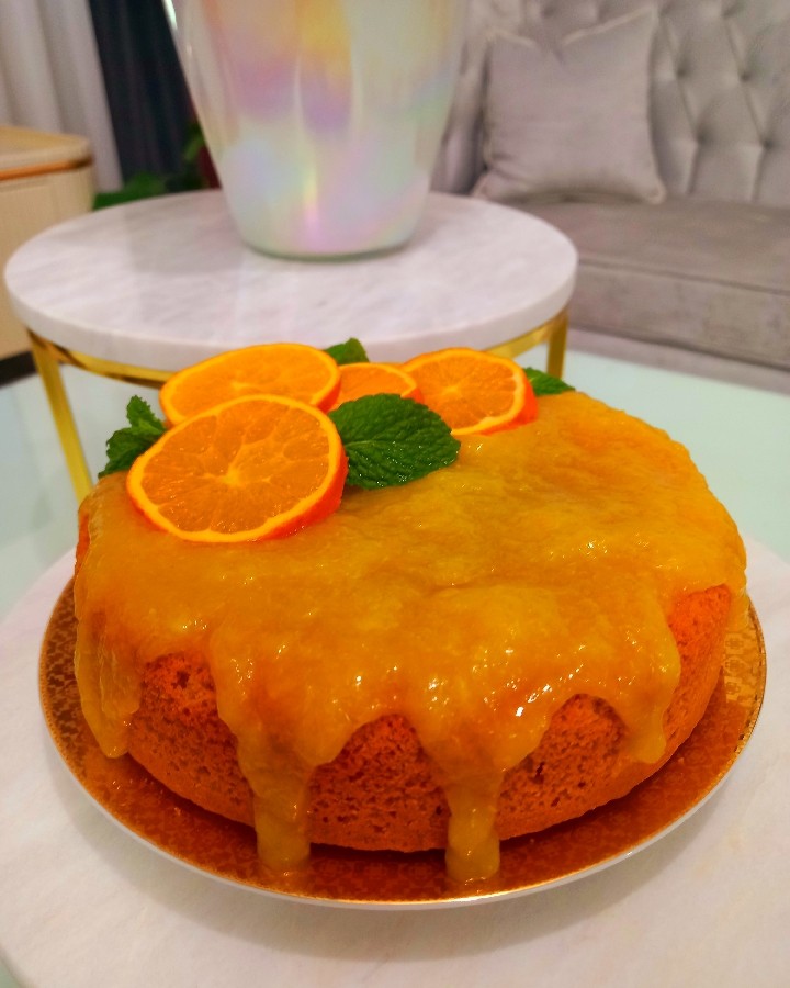 عکس مینی کیک پرتقالی (یک تخم مرغی)