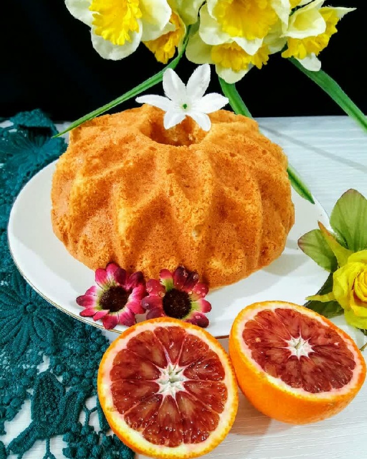 عکس کیک پرتقالی