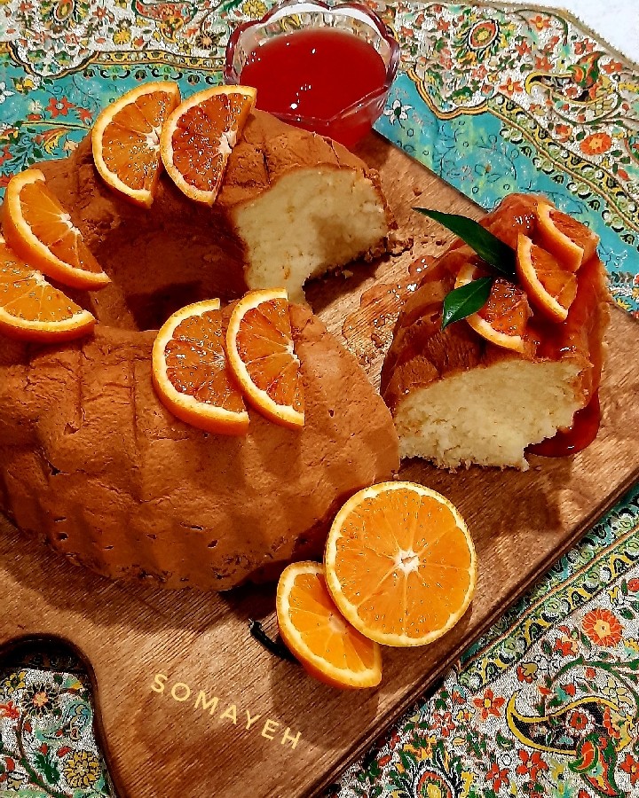 عکس کیک پرتغالی با
سس پرتغال توسرخ