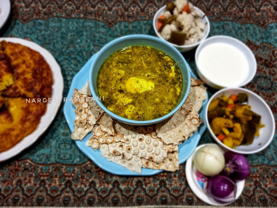 عکس اِشکنه غذای اصیل ایرانی خوشمزه ومظلوم واقع شده