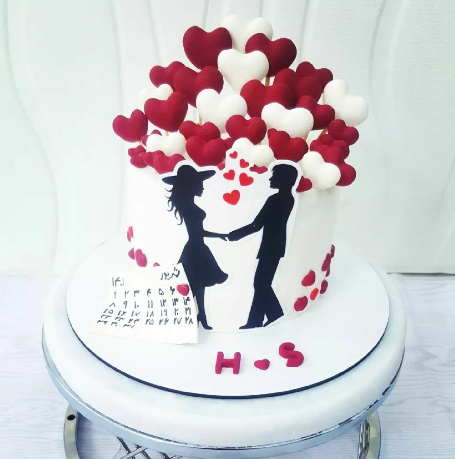 کیک با تم سالگرد ازدواج??