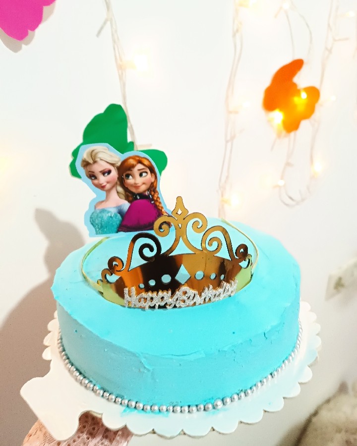 عکس کیک خودم در برای تولد دختر گلم 
